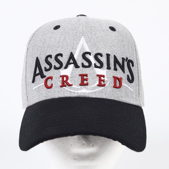 Assassin’s Creed Embroidered Logo Snapback Ball Cap Hat Gray Black 2016 - Picture 2 of 12